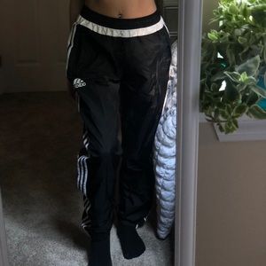 adidas nylon track pants womens